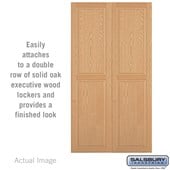 Double End Side Panel - for 24 Inch Deep Solid Oak Executive Wood Locker