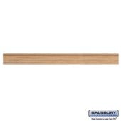 Crown Molding - for Solid Oak Executive Wood Lockers - Six (6) Foot Length with Straight Edges