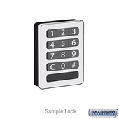 Custom Lock Installation for Designer Wood Locker Door - Lock Provided By Owner