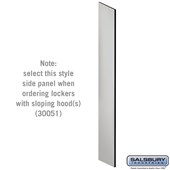 Side Panel - for Open Access Designer Locker and Designer Gear Locker - 18 Inches Deep - with Sloping Hood