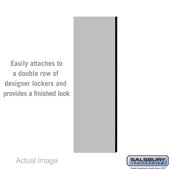 Double End Side Panel - for 5 Feet High - 18 Inch Deep Designer Wood Locker - without Sloping Hood