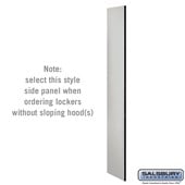 Side Panel - for 6 Feet High - 18 Inch Deep Designer Wood Locker - without Sloping Hood
