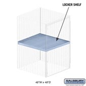 Shelf - for Bulk Storage Locker - 48 Inches Wide - 48 Inches Deep
