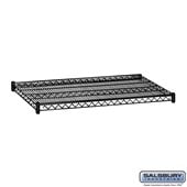 Additional Shelf - for Wire Shelving - 48 Inches Wide - 24 Inches Deep - Black