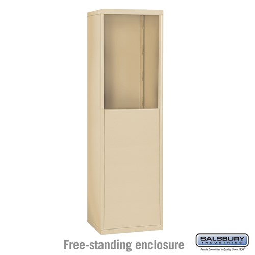 5 Door High Free-Standing Enclosure for Cell Phone Locker - Sandstone ...